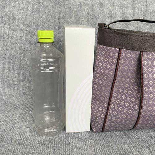 受注生産】倉敷畳縁シンプルリボンショルダーバッグ(ラベンダー