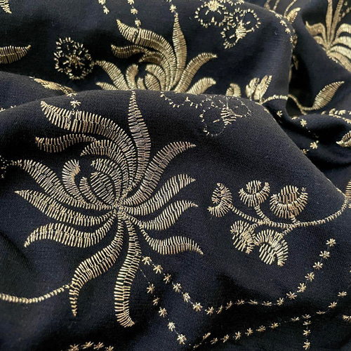 楽天市場】二尺袖着物 単品 総刺繍「フラワー刺繍 黒」日本製 お