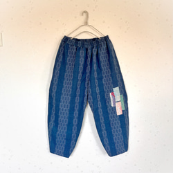 和風バルーンパンツ 刺し子織 ラリーキルト カンタキルト L〜LL