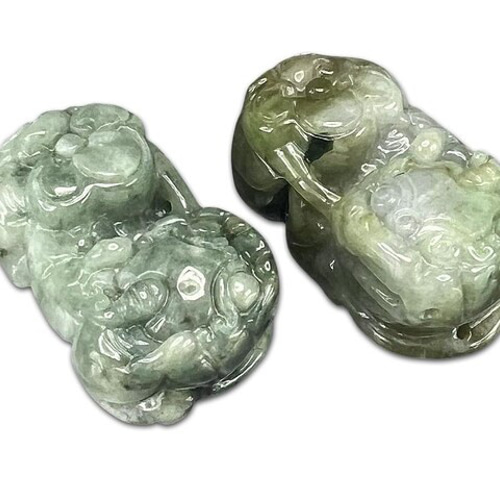 本翡翠ペンダント貔貅ペア置物御守り 楽天市場】本翡翠 翡翠 ヒスイ ペンダント 翡翠ヒキュウ