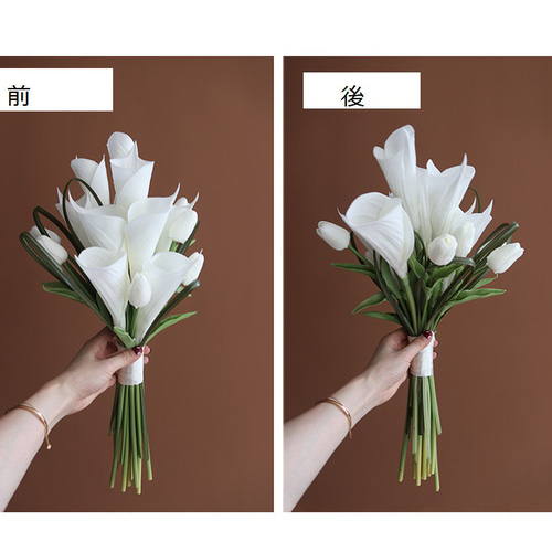 ウエディングブーケ カラーのブーケ 結婚式の花嫁 白