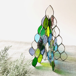 木の葉ステンドグラスのツリー その他置物 らのららく 通販