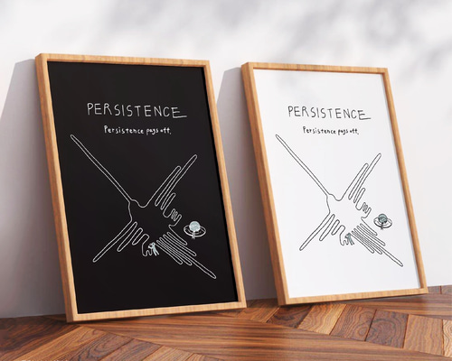 継続は力なり」/オリジナルポスター/選べるサイズ☆ イラスト MAi 通販