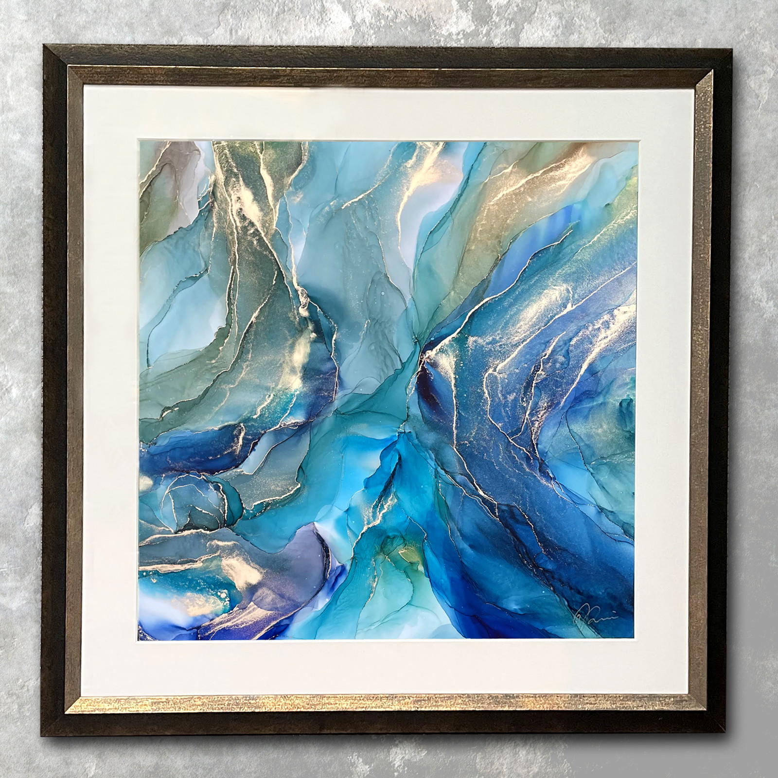 【送料無料】碧の躍動-Azure Vibrancy-✴︎インテリアアート