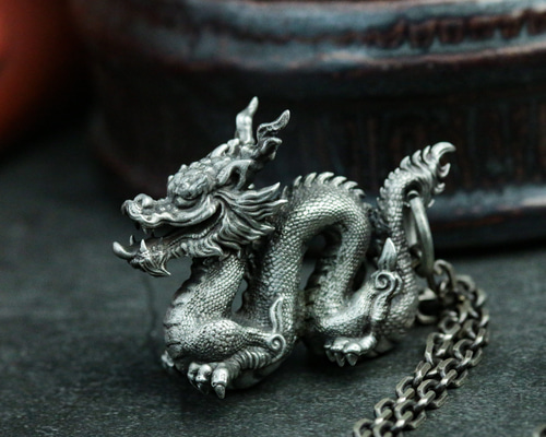 中国のドラゴン925シルバーネックレス、ドラゴンキングシルバージュエリー、中国神話ジュエリー、動物のペンダント - 職人 ネックレス・ペンダント IN TOUCH 通販|Creema(クリーマ) 17787985 中国のドラゴン925シルバーネックレス、ドラゴンキングシルバージュエリー、中国神話ジュエリー、動物のペンダント - 職人 ネックレス・ペンダント IN TOUCH 通販|Creema(クリーマ) 17787985