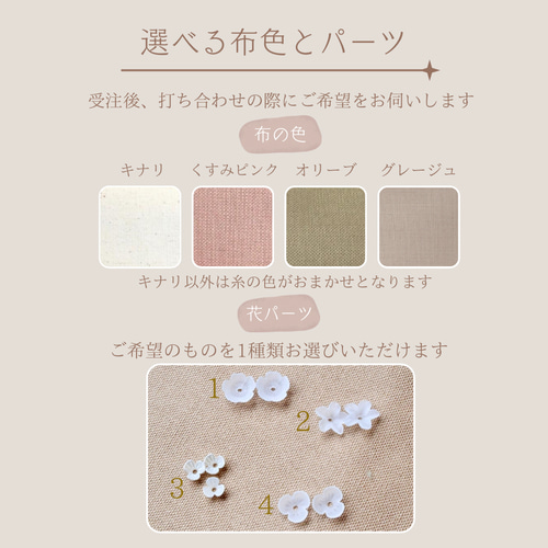 half size】ビーズと線画の刺繍ミニボード【オーダー】命名書 記念日