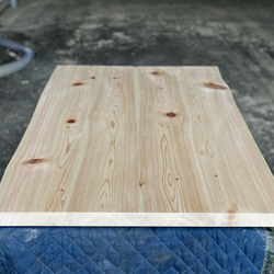 [即購入OK] 椨(タブ) 耳付き一枚板　テーブル天板　無垢材　新品未使用 1台限り》Mori:to耳付きテーブル（天板ナラ材／テーブル脚付）