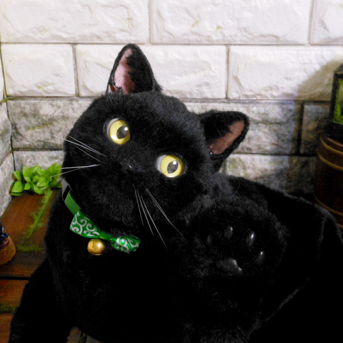 リアル 等身大 黒猫 ぬいぐるみ バック きゃばんねこ】 黒猫のすがたをしたリアルな実物大猫型カバン 【ハ-1