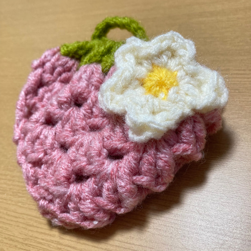 かわいい♡いちごのアクリルたわし（選べる2種セット） 毛糸