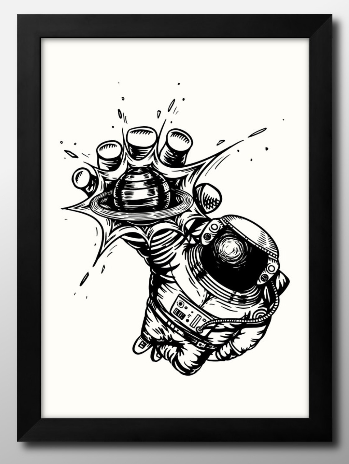 宇宙テーマのファンタジーイラストポスター大判です。