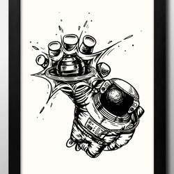 OTTA 手書きイラスト　ポスター　絵　アート OTTA 手書きイラスト ポスター 絵 アート I amトースター