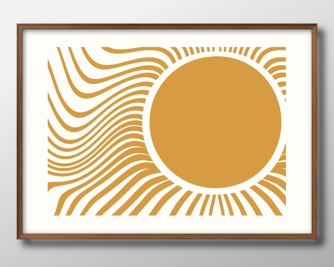 アクリル絵画 太陽　明るいお部屋に原画の販売です(^^) 【SUN】