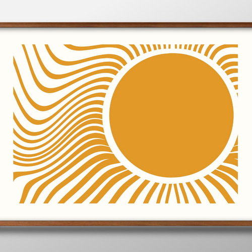 絵画「太陽 No001」 Kakejiku Hanging Scroll: The Sun / Ono Shuhō - ART NOMURA