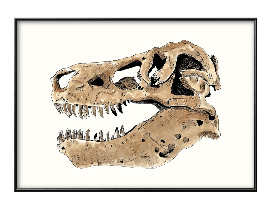 クレイアート　絵画 『T.rex』