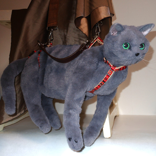 きゃばんねこ】ブリティッシュブルー、ロシアンブルーのリアルな実物大