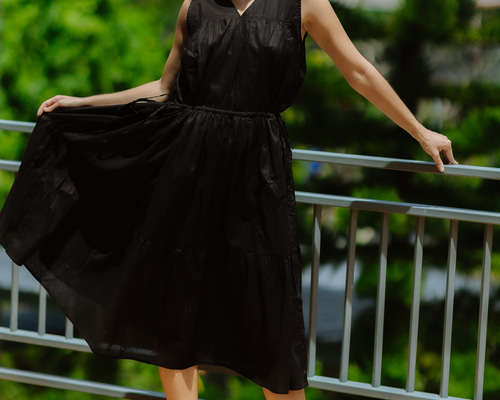 【たま】N. コットンVネックティアードワンピース エヌ ナチュラルビューティーベーシック N. Natural Beauty