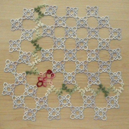 【かなで様ご確認用】タティングレース ドイリー レース編み ハンドメイド かなで様ご確認用】タティングレース ドイリー レース編み