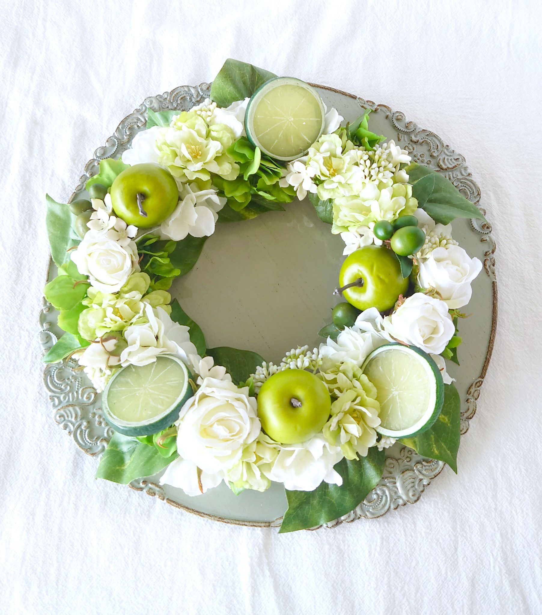ライム＆アップルのフレッシュフルーツリース 　　★ラッピング無料★
