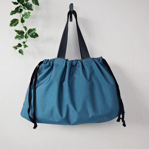 巾着エコバッグ 撥水速乾かばん用レインカバー 大事なバッグを雨から  