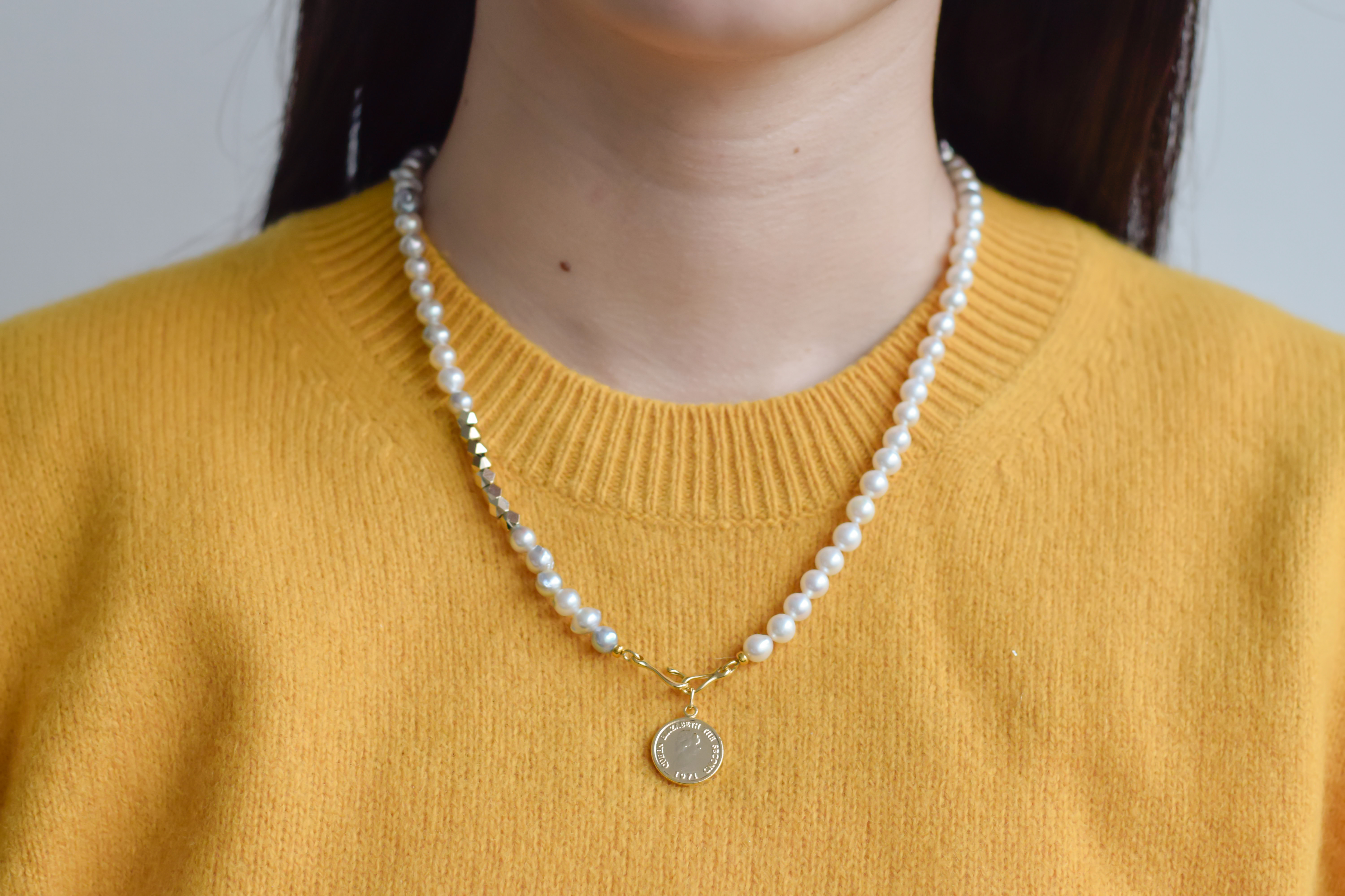 【30%OFFセール】We are pearls_コインネックレス