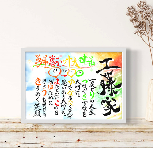 家族ポエム オーダーメイド ハンドメイド　ネームインポエム　インテリア 92072d0731f15e3926843f1655e2a5