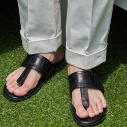 美品✨ ルブタン クロコ型押し ネオプレーン サンダル メンズ 27.5cm相当 楽天市場】レザーサンダル サンダル クロコ型押しサンダル