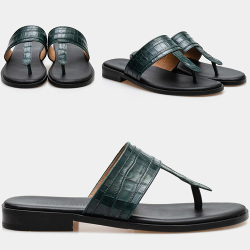 mephisto サンダル 本革クロコ型押し