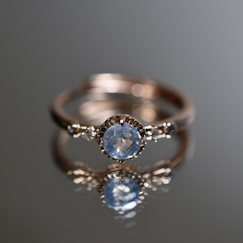 SR4-152 天然 アクアマリンリング 指輪 アクワマリン 藍柱石 藍玉 緑  