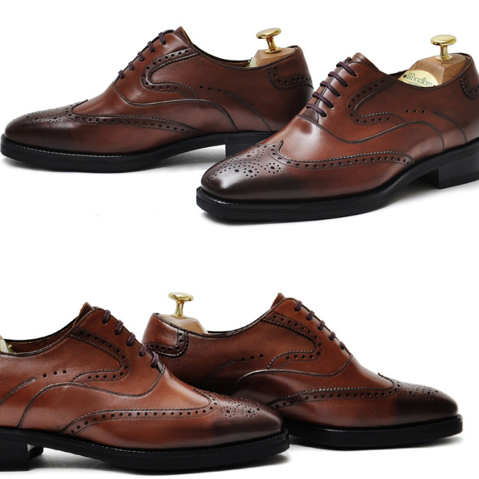 ウィングチップ カジュアルシューズ レザーシューズ 本革シューズ メンズシューズ 本革 オーダーシューズ 靴 lav