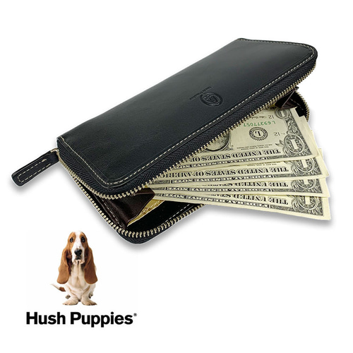 全3色 Hush Puppies ハッシュパピー リアルレザー バイカラー ラウンド