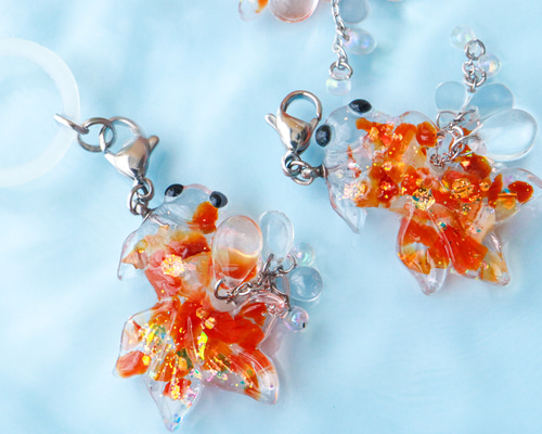 カーネリアン 金魚 アンブレラマーカー 梅雨 傘 傘マーカー レイン