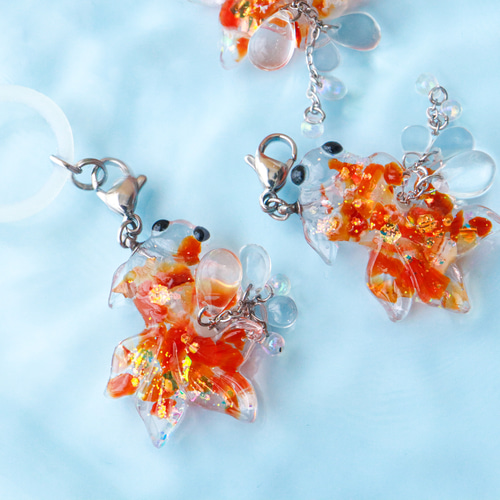 カーネリアン 金魚 アンブレラマーカー 梅雨 傘 傘マーカー レイン