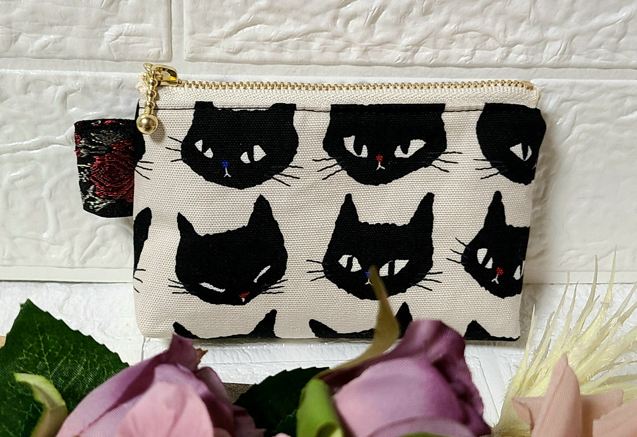 猫柄　限定出品　16cmファスナーポーチ 感謝価格　SALE 人気　ハンドメイド
