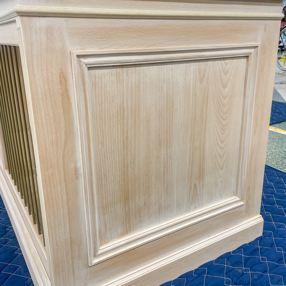 おしゃれな木製ドッグケージ かわいいドックハウス インテリア室内用犬小屋 大型犬 アンティーク調 オーダーメイド家具 