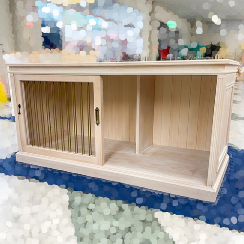 おしゃれな木製ドッグケージ かわいいドックハウス インテリア室内用犬