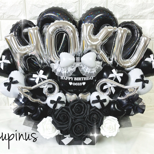 推し活】バルーンアレンジ 4文字 推し活 生誕祭 誕生祭 卒業式 成人式