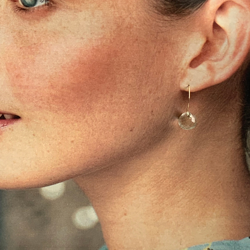 グリーンアメジストのピアス ピアス（フック・チェーン） fifteen