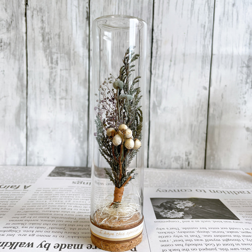 ガラスドーム コルク瓶 16cm ③ ④ ⑤ プリザーブドフラワー MUM