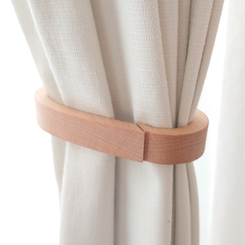 木製ハートのカーテンタッセル（2個セット） カーテン ピリカラ