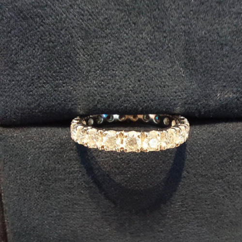 受注製作 フルエタニティリング 1.5ct モアサナイト ゴールド 