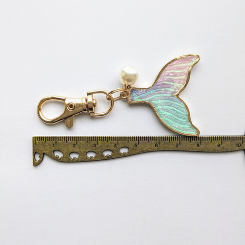 ✡ 人魚のしっぽ のキーホルダー✡ マーメイド ホエールテイル