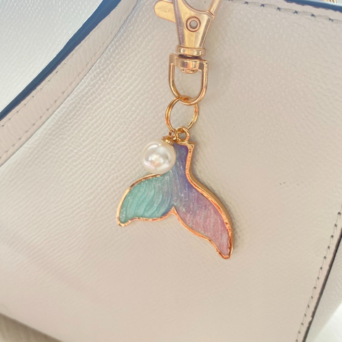 ✡ 人魚のしっぽ のキーホルダー✡ マーメイド ホエールテイル