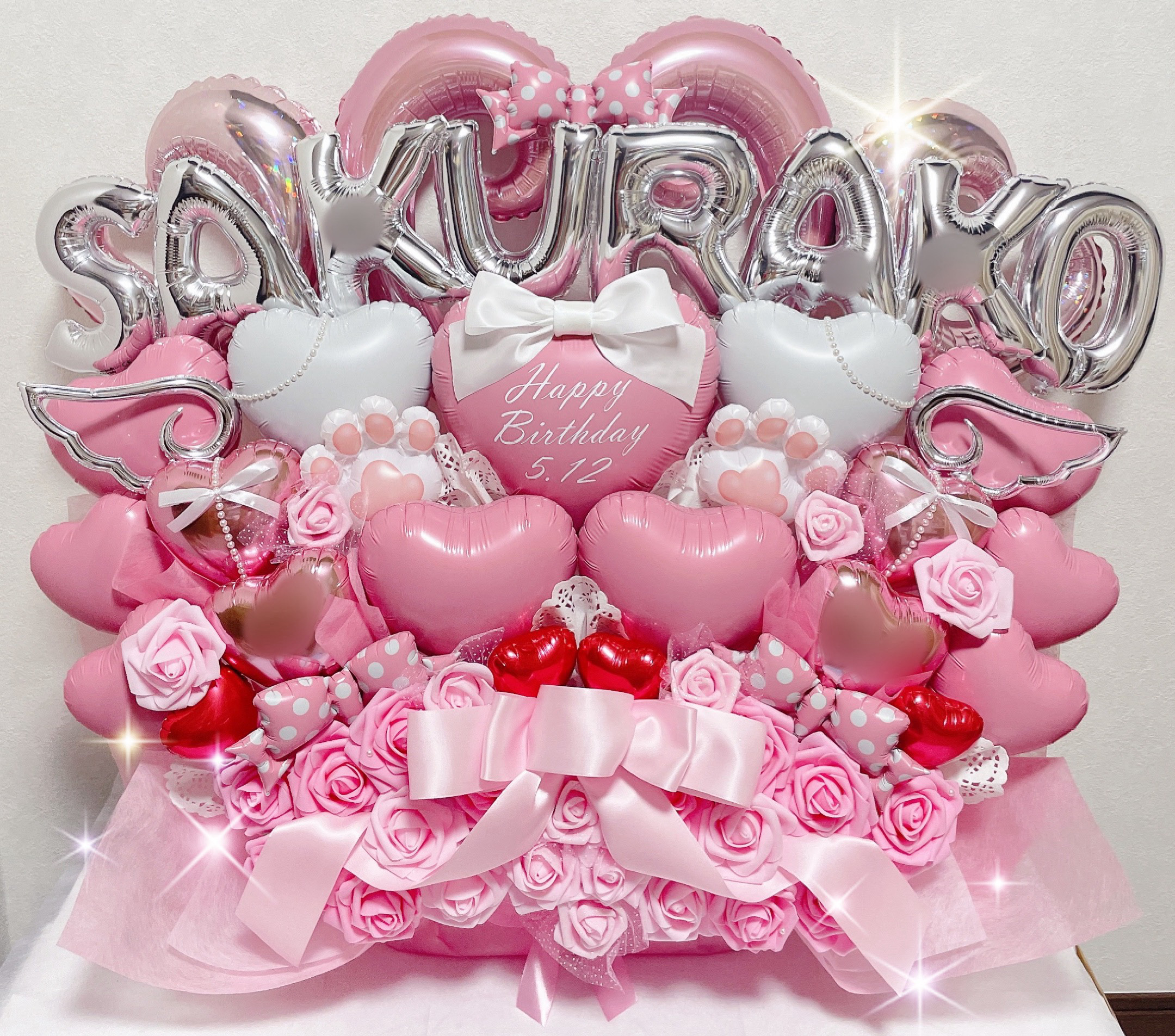 バルーンギフト　バルーンアレンジ 結婚祝い　誕生日　生誕祭　推し　開店祝い　ギフト　プレゼント　バルーン　卒業　卒業式
