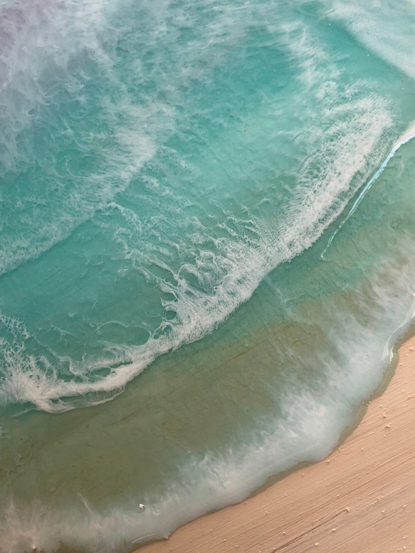 レジンアート　 C-26　海の波が宿る美しいアートをご紹介　ホエール　オーシャンアート 