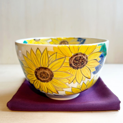 色絵 向日葵 抹茶茶碗 茶碗・めし碗 清香〜きよか〜 通販 17791561