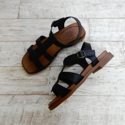 在庫限り終了セール！１０００円OFF!!　足が喜ぶ♪♪•ナチュラル・グルカサンダル　№1542 3枚目の画像