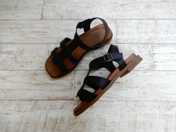 在庫限り終了セール！１０００円OFF!!　足が喜ぶ♪♪•ナチュラル・グルカサンダル　№1542 3枚目の画像