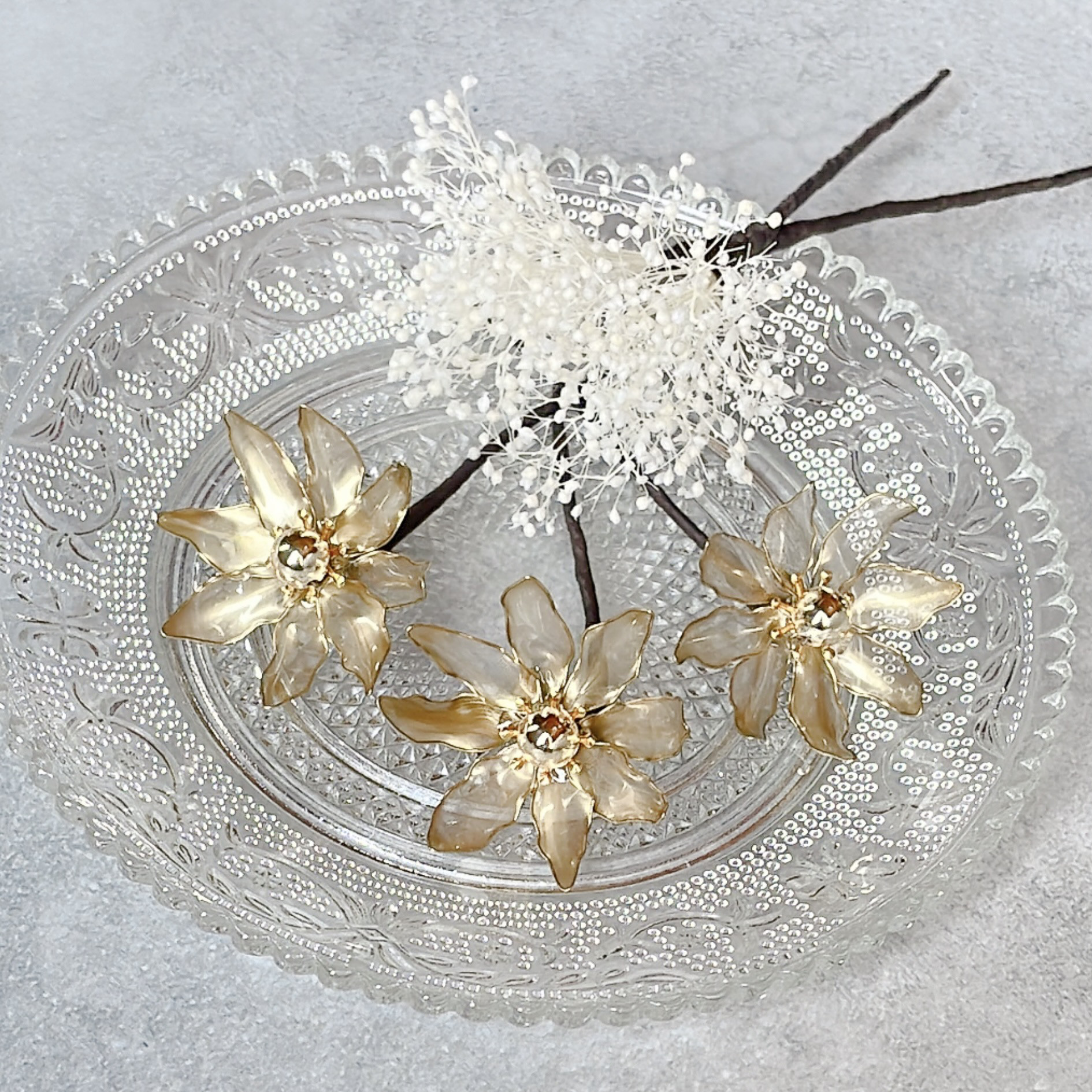 【濃密シリーズ】ヘッドドレス✴︎ウェディングフォト✴︎アメリカンフラワー✴︎ディップフラワー