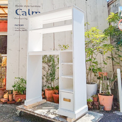 フランスアンティーク　シェルフ　飾り棚　ブルーグレー フランスアンティーク シェルフ 飾り棚 ブルーグレー FRENCH RETRO