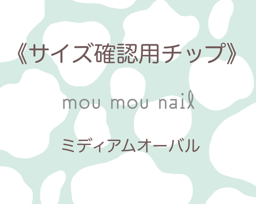 サイズ確認用ネイルチップ《ミディアムオーバル》 ネイルチップ